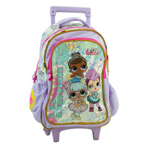 کوله پشتی چرخدار 40 سانتی LOL Surprise رعد و برق مدل Rainbow Max - Backpack - Trolly Bag - LOL Surprise _کیف مدرسه